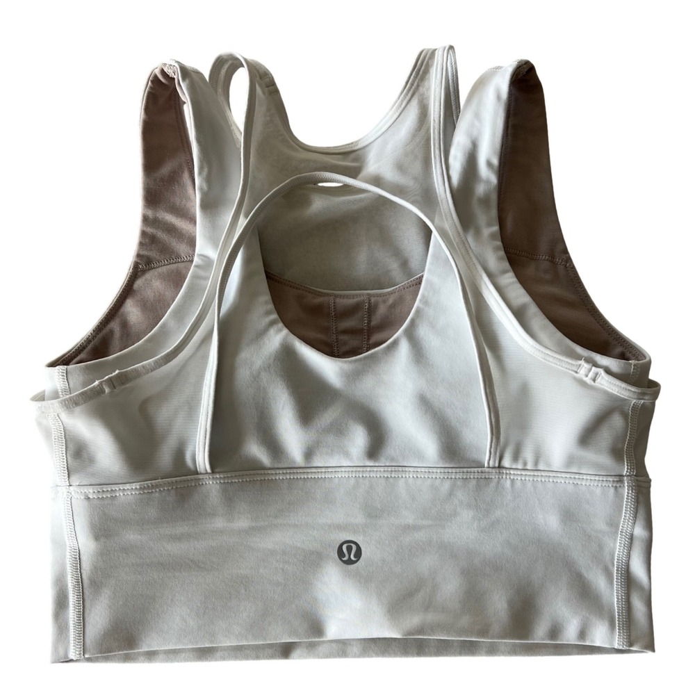 Lululemon Double Tap II Sports Bra Mesh Detail Size‎ 4